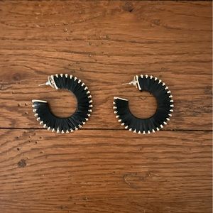 Black and gold earrings